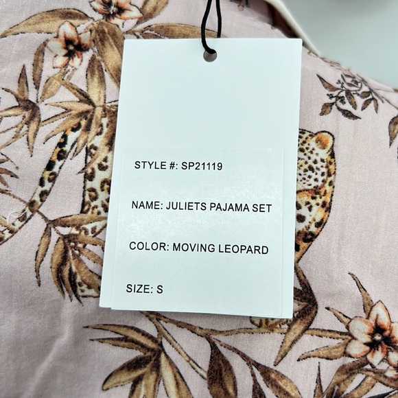 🆕Generation Love Juliet’s Moving Leopard Animal Print Pajama Set 100% Cotton - Picture 10 of 15